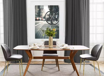 Italienische Stil Esstisch 4x Stühle Holz Tisch Essgarnitur Modern Design 5tlg